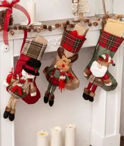 three christmas stockings characters