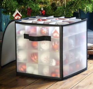 Pic of a Christmas decoration storage box for baubles